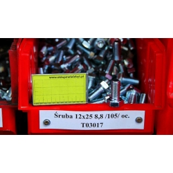 ŚRUBA 12X25 8,8 DIN933/105/ OC. (T03017)